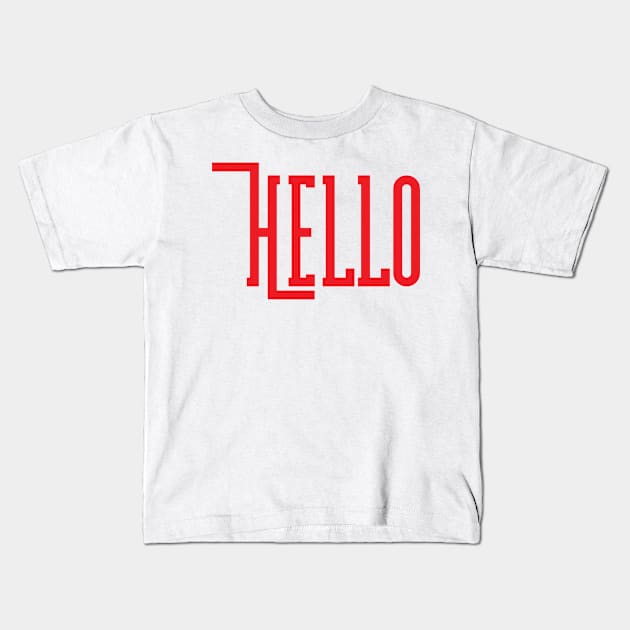 Hello Kids T-Shirt by Alvd Design